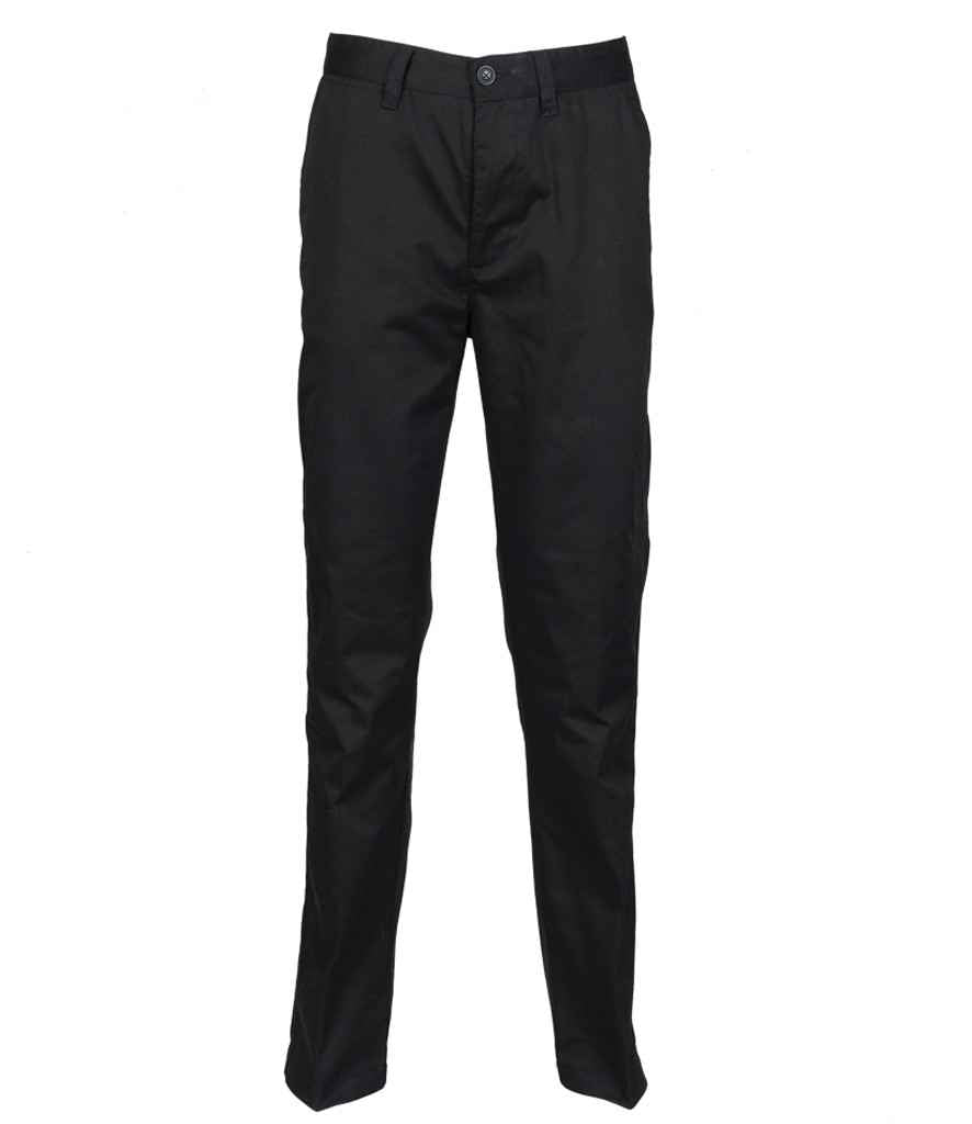Henbury Ladies 65/35 Flat Fronted Chino Trousers in by Henbury — Custom branded clothing by Print Press, featuring premium embroidery produced in our specialist print lab in the UK.
