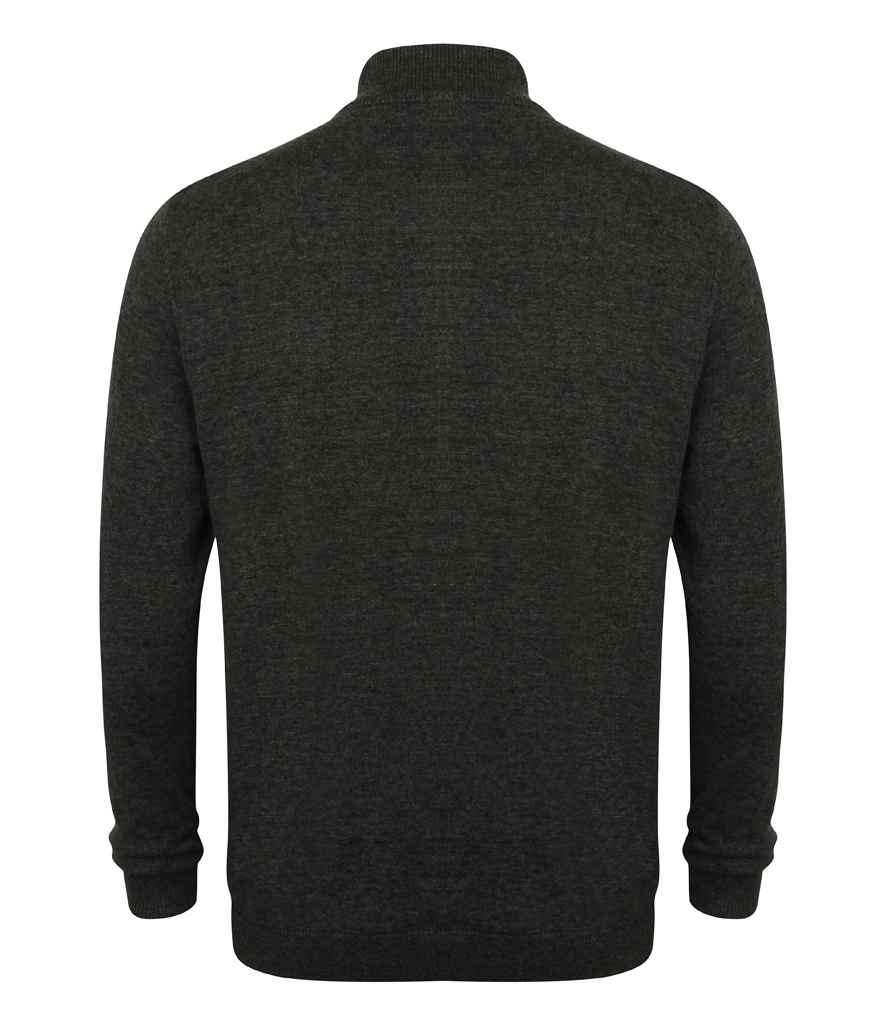 Henbury Unisex Zip Through Cardigan in by Henbury — Custom branded clothing by Print Press, featuring premium embroidery produced in our specialist print lab in the UK.