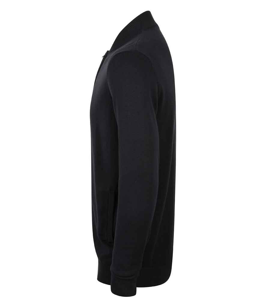 Henbury Unisex Zip Through Cardigan in by Henbury — Custom branded clothing by Print Press, featuring premium embroidery produced in our specialist print lab in the UK.