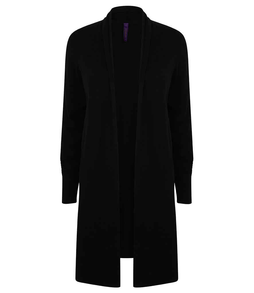 Henbury Ladies Longline Open Cardigan in by Henbury — Custom branded clothing by Print Press, featuring premium embroidery produced in our specialist print lab in the UK.