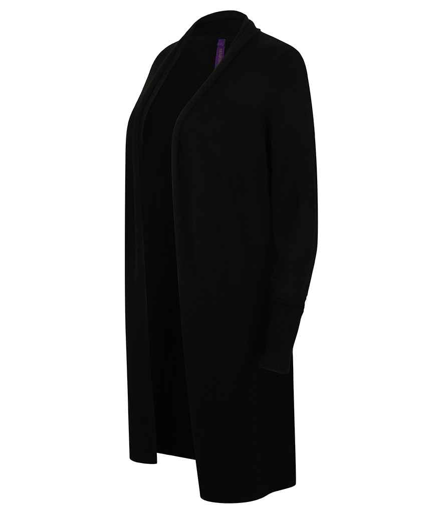 Henbury Ladies Longline Open Cardigan in by Henbury — Custom branded clothing by Print Press, featuring premium embroidery produced in our specialist print lab in the UK.