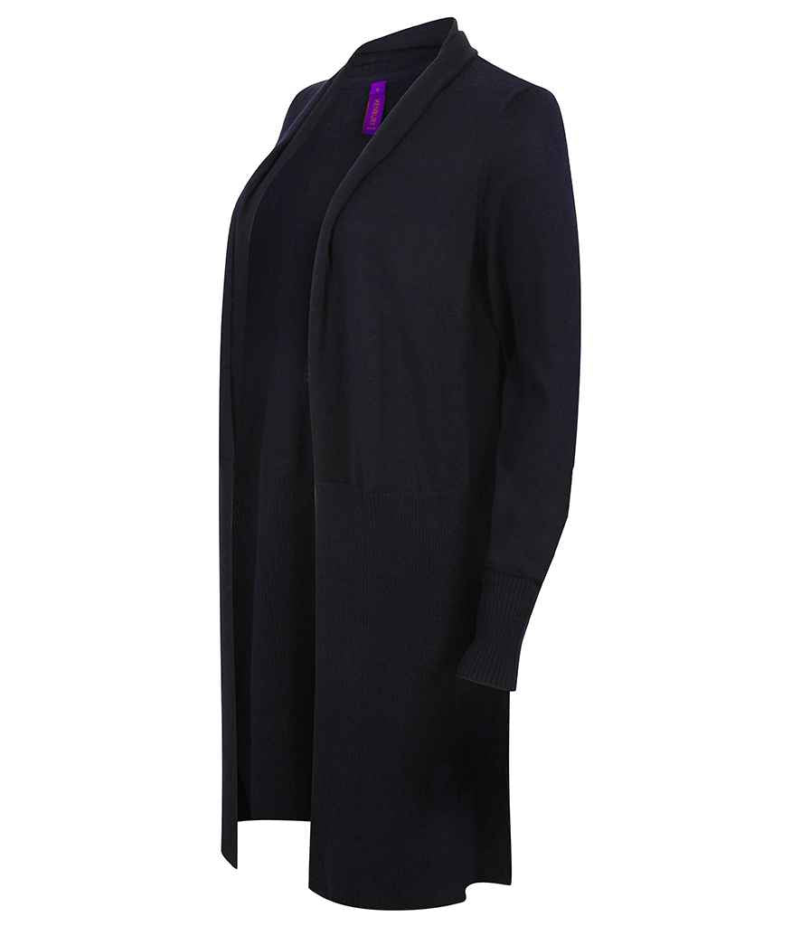 Henbury Ladies Longline Open Cardigan in by Henbury — Custom branded clothing by Print Press, featuring premium embroidery produced in our specialist print lab in the UK.