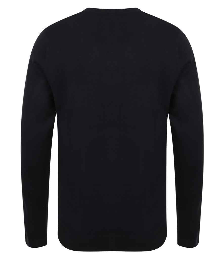 Henbury Lightweight Cotton Acrylic V Neck Sweater in by Henbury — Custom branded clothing by Print Press, featuring premium embroidery produced in our specialist print lab in the UK.