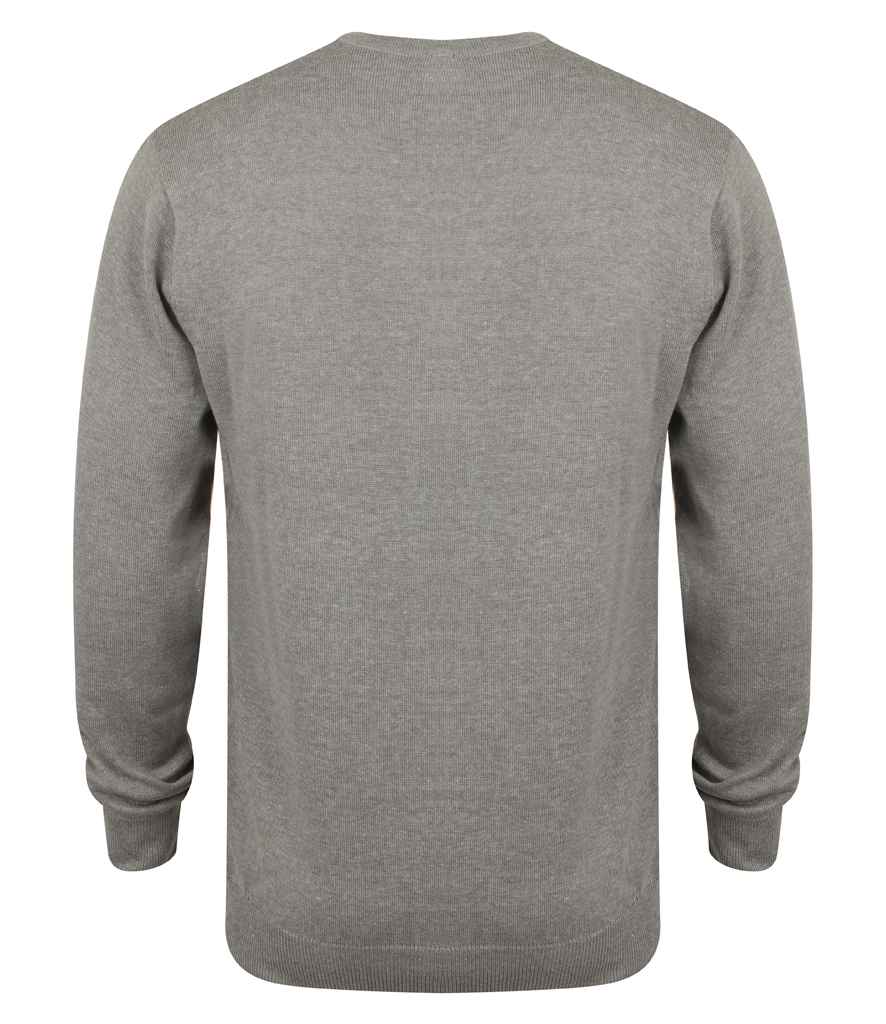 Henbury Lightweight Cotton Acrylic V Neck Sweater in by Henbury — Custom branded clothing by Print Press, featuring premium embroidery produced in our specialist print lab in the UK.
