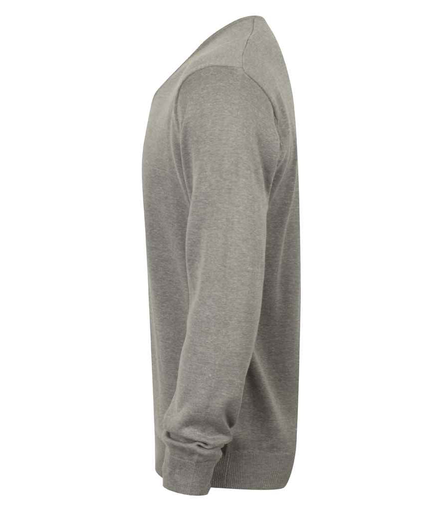 Henbury Lightweight Cotton Acrylic V Neck Sweater in by Henbury — Custom branded clothing by Print Press, featuring premium embroidery produced in our specialist print lab in the UK.