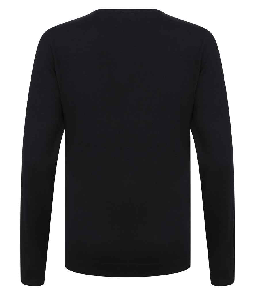 Henbury Ladies Lightweight Cotton Acrylic V Neck Sweater in by Henbury — Custom branded clothing by Print Press, featuring premium embroidery produced in our specialist print lab in the UK.