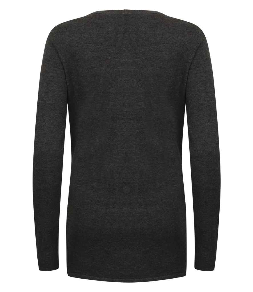 Henbury Ladies Cotton Acrylic V Neck Cardigan in by Henbury — Custom branded clothing by Print Press, featuring premium embroidery produced in our specialist print lab in the UK.
