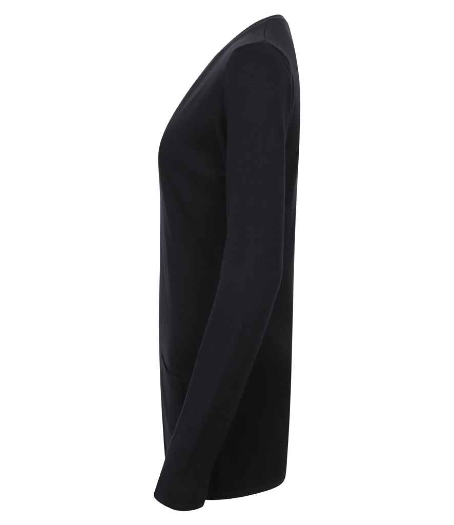 Henbury Ladies Cotton Acrylic V Neck Cardigan in by Henbury — Custom branded clothing by Print Press, featuring premium embroidery produced in our specialist print lab in the UK.