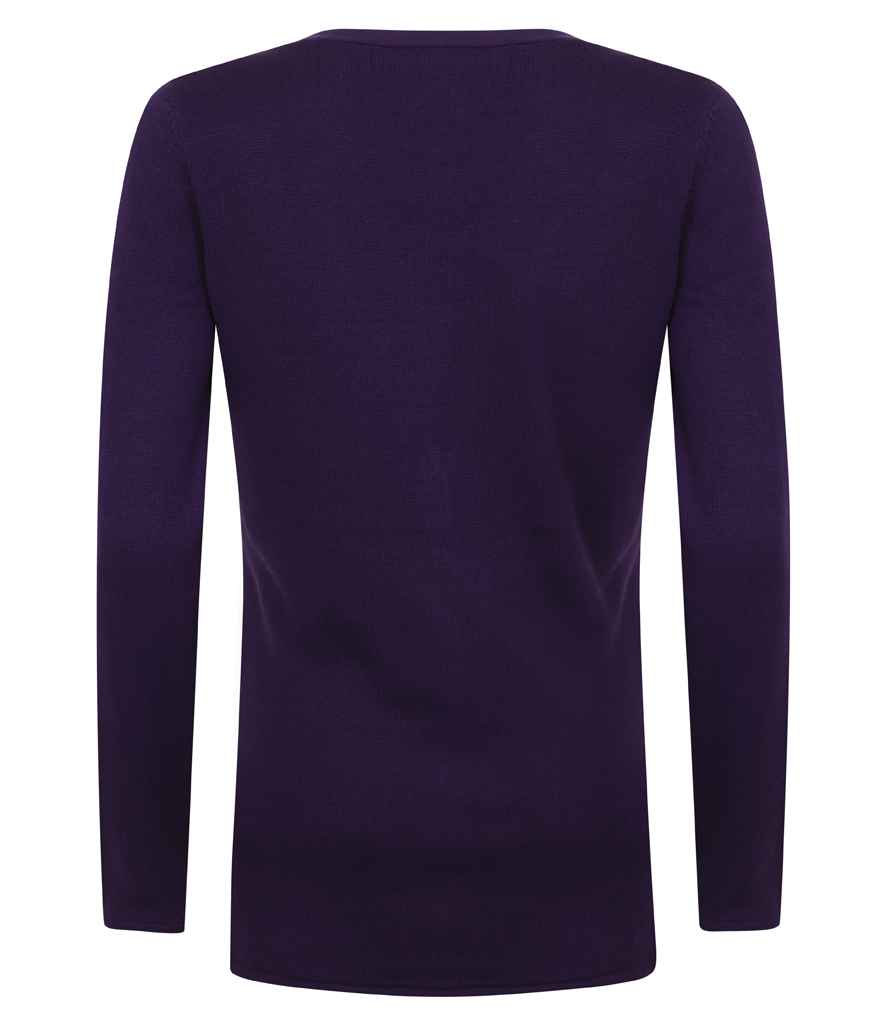 Henbury Ladies Cotton Acrylic V Neck Cardigan in by Henbury — Custom branded clothing by Print Press, featuring premium embroidery produced in our specialist print lab in the UK.