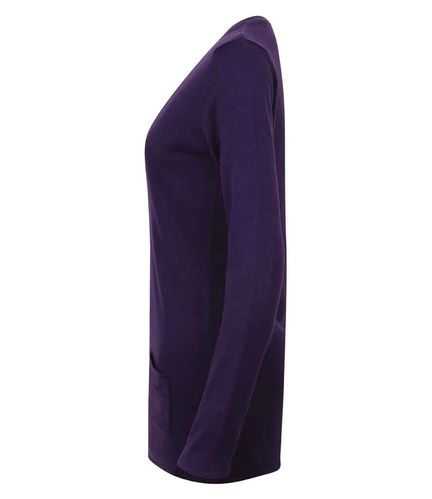 Henbury Ladies Cotton Acrylic V Neck Cardigan in by Henbury — Custom branded clothing by Print Press, featuring premium embroidery produced in our specialist print lab in the UK.
