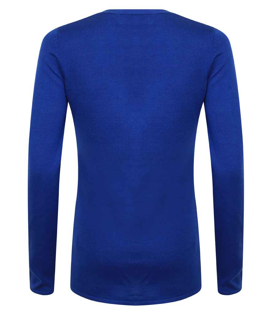 Henbury Ladies Cotton Acrylic V Neck Cardigan in by Henbury — Custom branded clothing by Print Press, featuring premium embroidery produced in our specialist print lab in the UK.