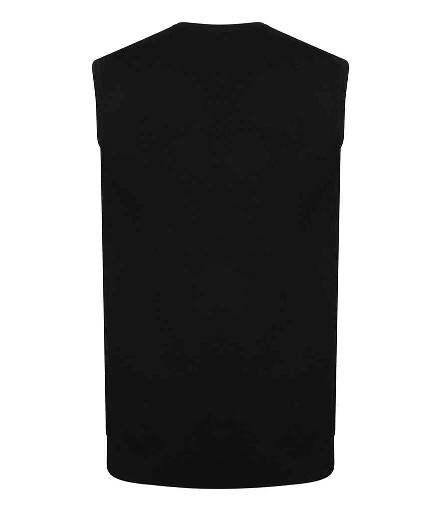 Henbury Lightweight Sleeveless Cotton Acrylic V Neck Sweater in by Henbury — Custom branded clothing by Print Press, featuring premium embroidery produced in our specialist print lab in the UK.