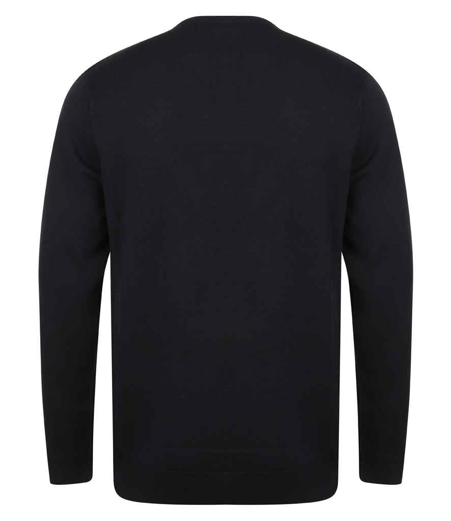 Henbury Lightweight Cotton Acrylic Crew Neck Sweater in by Henbury — Custom branded clothing by Print Press, featuring premium embroidery produced in our specialist print lab in the UK.