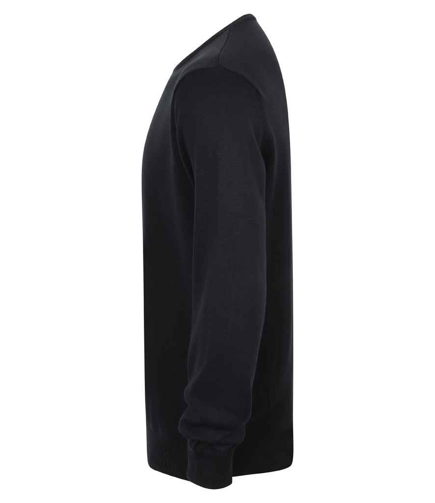 Henbury Lightweight Cotton Acrylic Crew Neck Sweater in by Henbury — Custom branded clothing by Print Press, featuring premium embroidery produced in our specialist print lab in the UK.