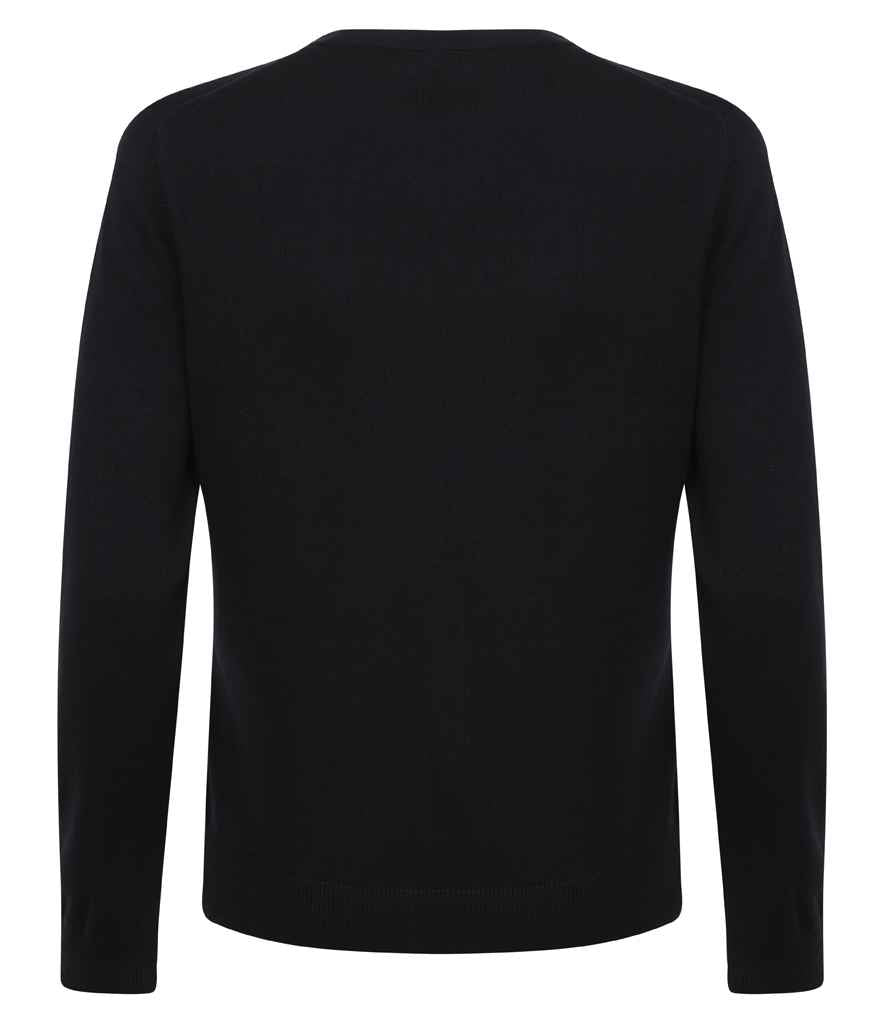 Henbury Ladies Lightweight V Neck Cardigan in by Henbury — Custom branded clothing by Print Press, featuring premium embroidery produced in our specialist print lab in the UK.