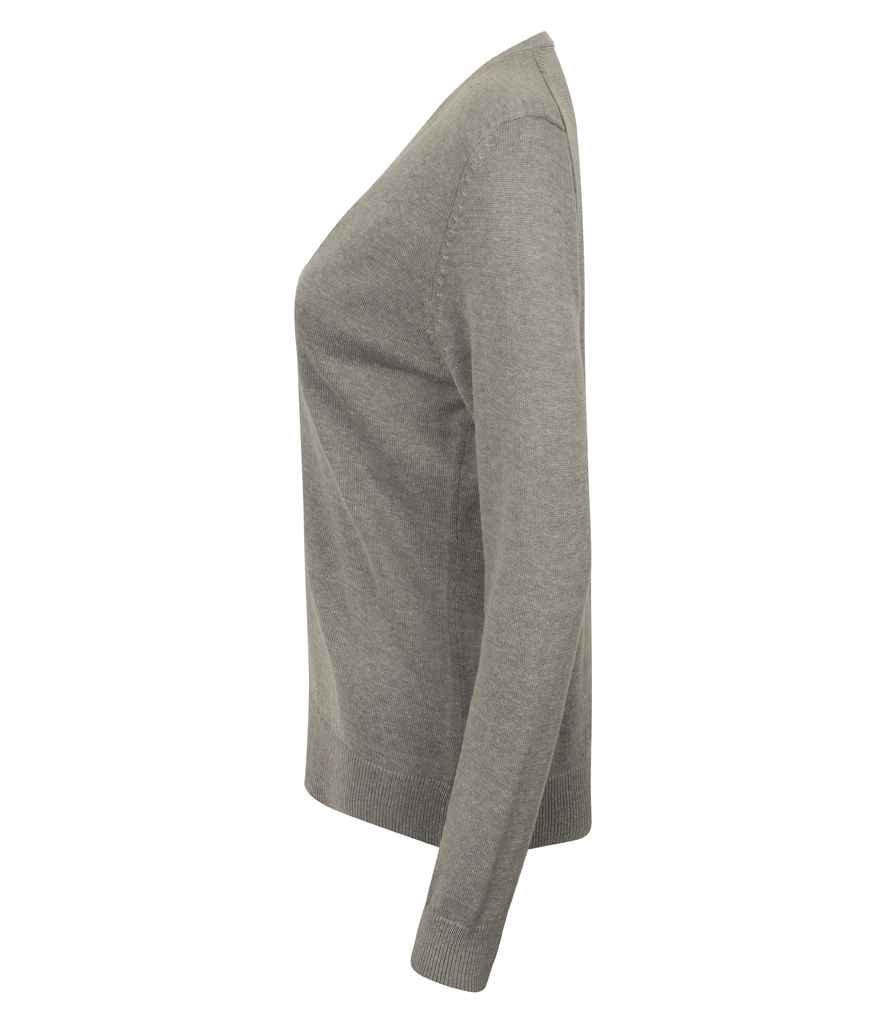Henbury Ladies Lightweight V Neck Cardigan in by Henbury — Custom branded clothing by Print Press, featuring premium embroidery produced in our specialist print lab in the UK.