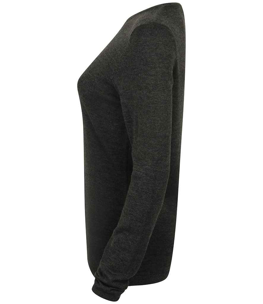 Henbury Ladies Crew Neck Sweater in by Henbury — Custom branded clothing by Print Press, featuring premium embroidery produced in our specialist print lab in the UK.