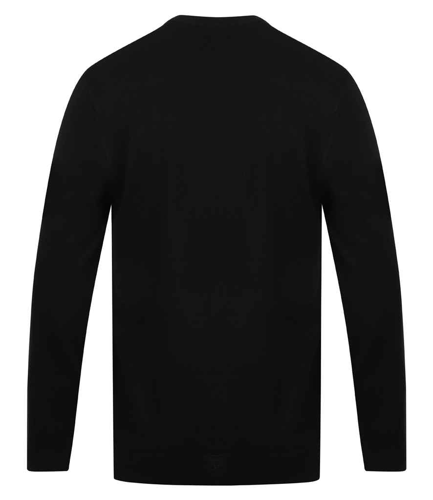 Henbury Acrylic V Neck Sweater in by Henbury — Custom branded clothing by Print Press, featuring premium embroidery produced in our specialist print lab in the UK.
