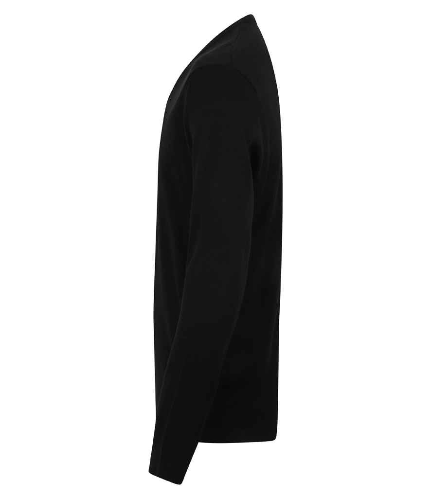 Henbury Acrylic V Neck Sweater in by Henbury — Custom branded clothing by Print Press, featuring premium embroidery produced in our specialist print lab in the UK.