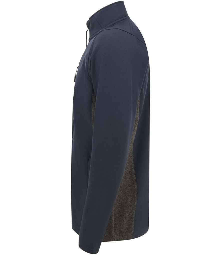 Henbury Unisex Contrast Soft Shell Jacket in by Henbury — Custom branded clothing by Print Press, featuring premium embroidery produced in our specialist print lab in the UK.