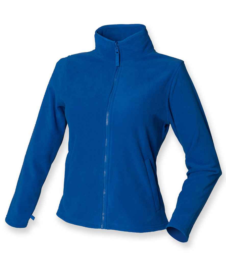Henbury Ladies Micro Fleece Jacket in Royal Blue by Henbury — Custom branded clothing by Print Press, featuring premium embroidery produced in our specialist print lab in the UK.