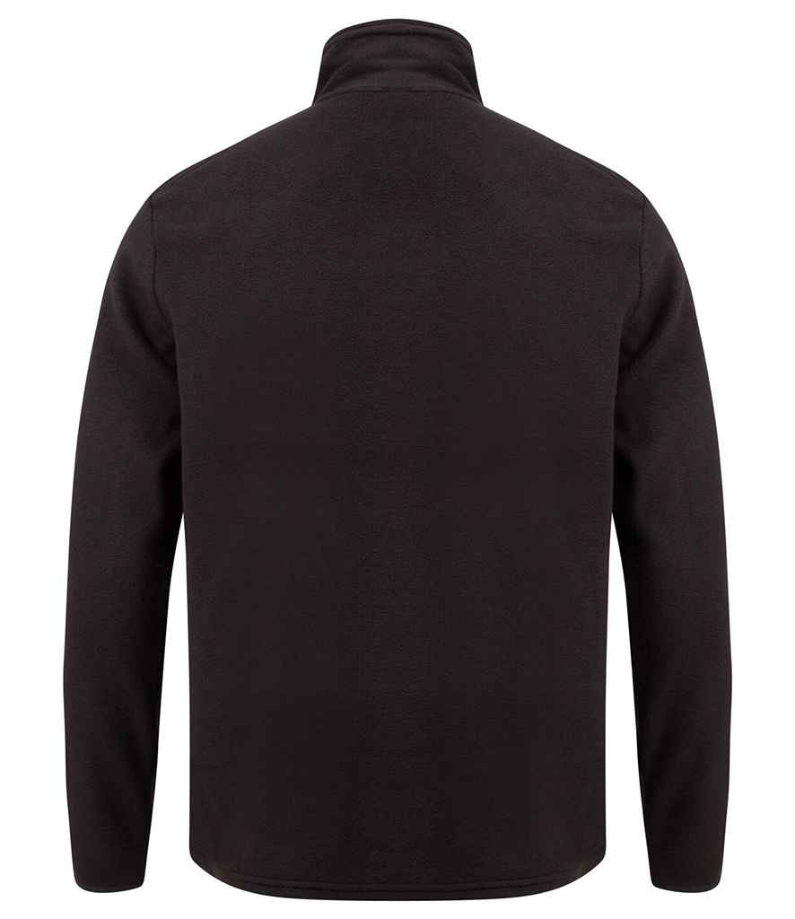 Henbury Zip Neck Micro Fleece in by Henbury — Custom branded clothing by Print Press, featuring premium embroidery produced in our specialist print lab in the UK.