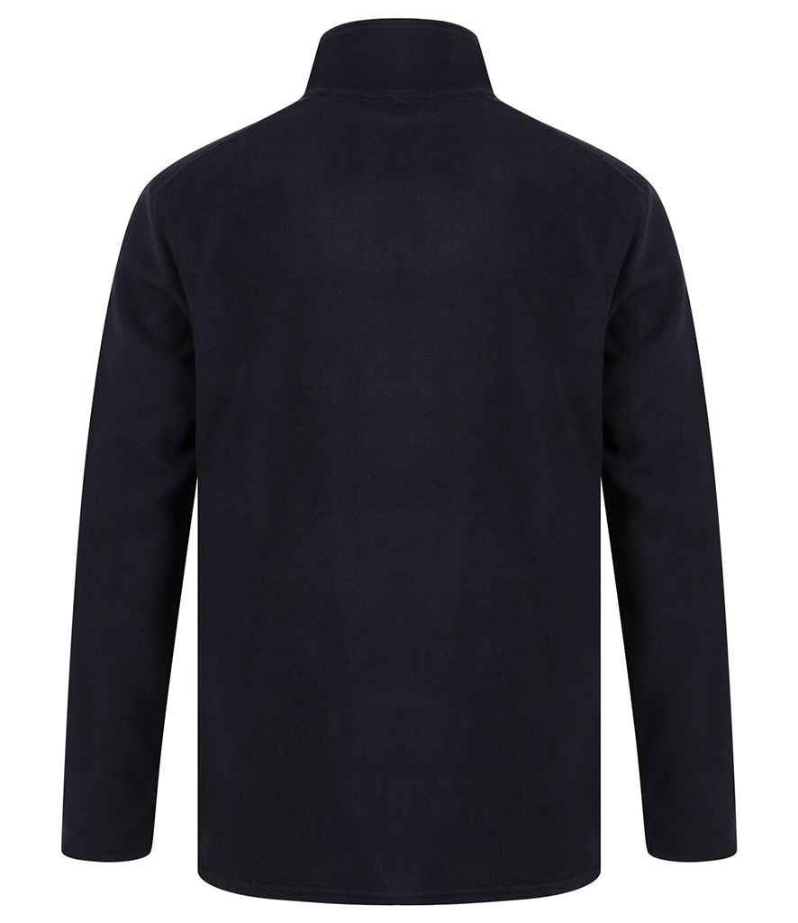 Henbury Zip Neck Micro Fleece in by Henbury — Custom branded clothing by Print Press, featuring premium embroidery produced in our specialist print lab in the UK.