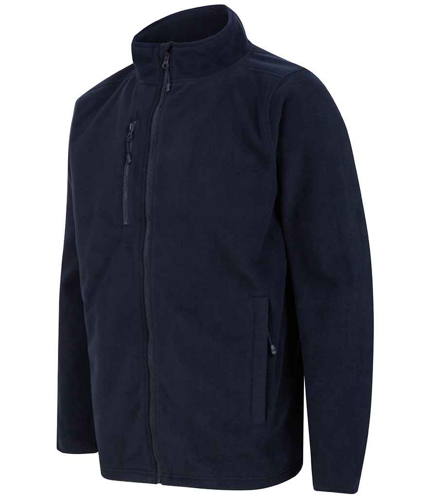 Henbury Recycled Polyester Micro Fleece Jacket in by Henbury — Custom branded clothing by Print Press, featuring premium embroidery produced in our specialist print lab in the UK.