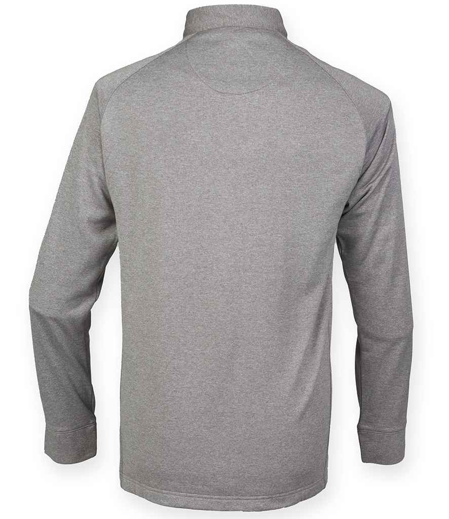 Henbury Zip Neck Wicking Top in by Henbury — Custom branded clothing by Print Press, featuring premium embroidery produced in our specialist print lab in the UK.