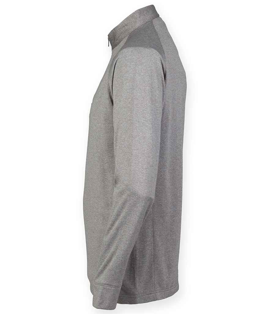 Henbury Zip Neck Wicking Top in by Henbury — Custom branded clothing by Print Press, featuring premium embroidery produced in our specialist print lab in the UK.