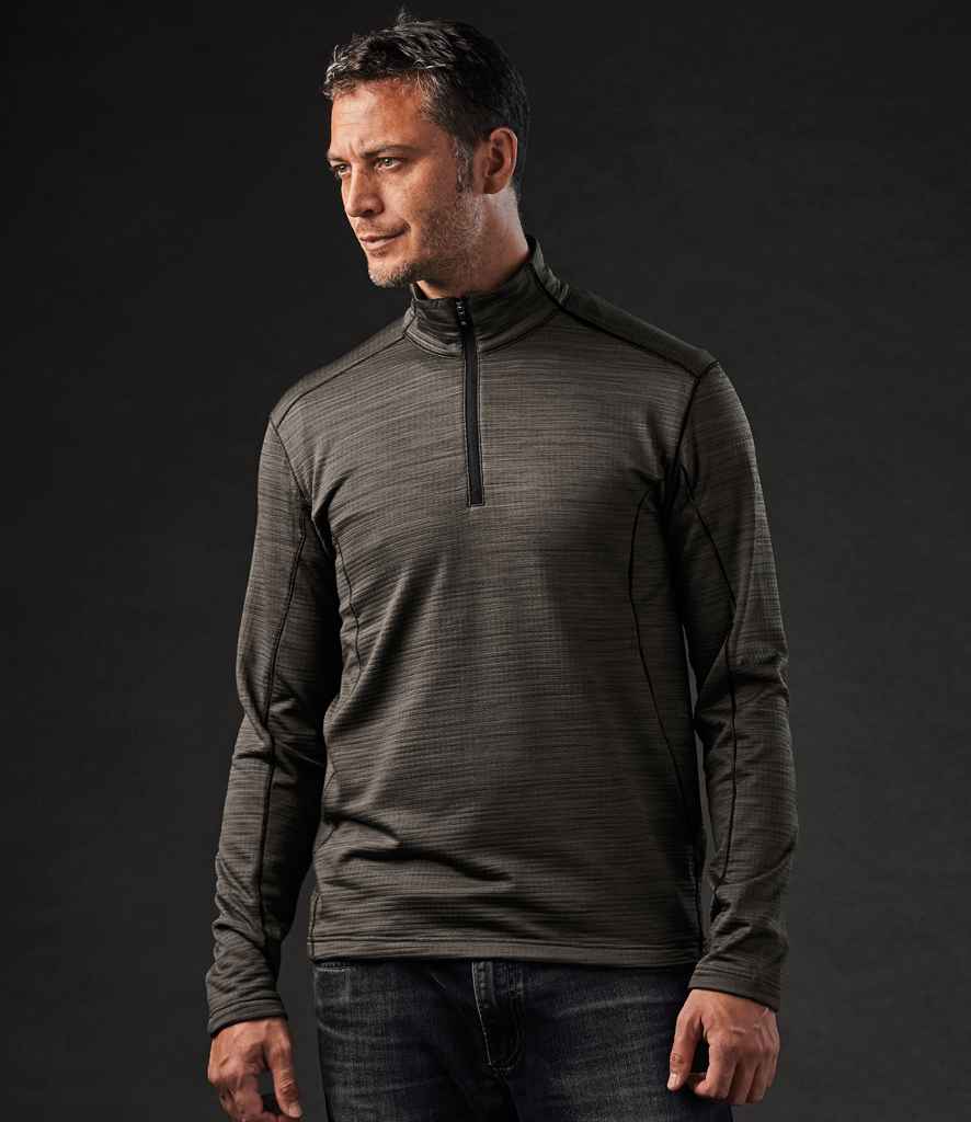 Stormtech Base Thermal Zip Neck Top in Dolphin by Stormtech — Custom branded clothing by Print Press, featuring premium embroidery produced in our specialist print lab in the UK.