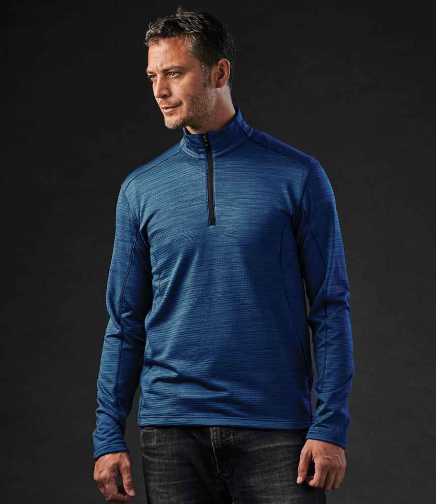 Stormtech Base Thermal Zip Neck Top in Ocean Blue by Stormtech — Custom branded clothing by Print Press, featuring premium embroidery produced in our specialist print lab in the UK.