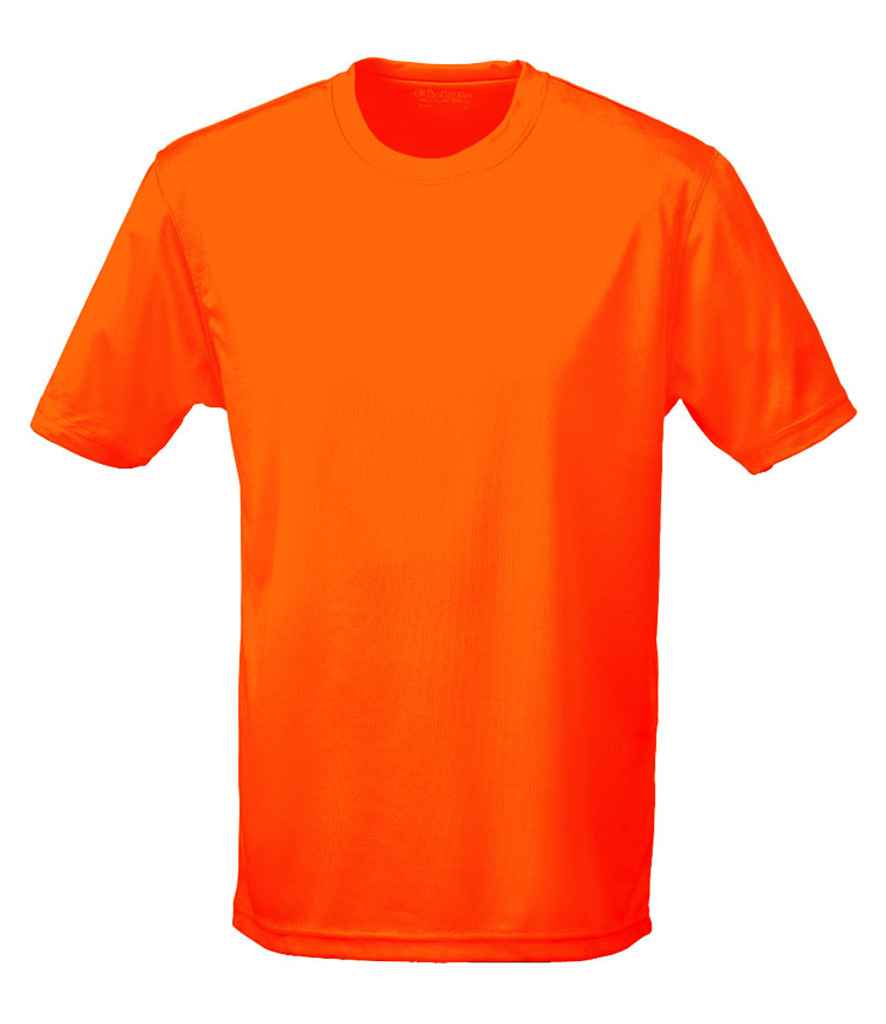 AWDis Kids Cool T-Shirt in Electric Orange by Just Cool — Custom branded clothing by Print Press, featuring premium embroidery produced in our specialist print lab in the UK.