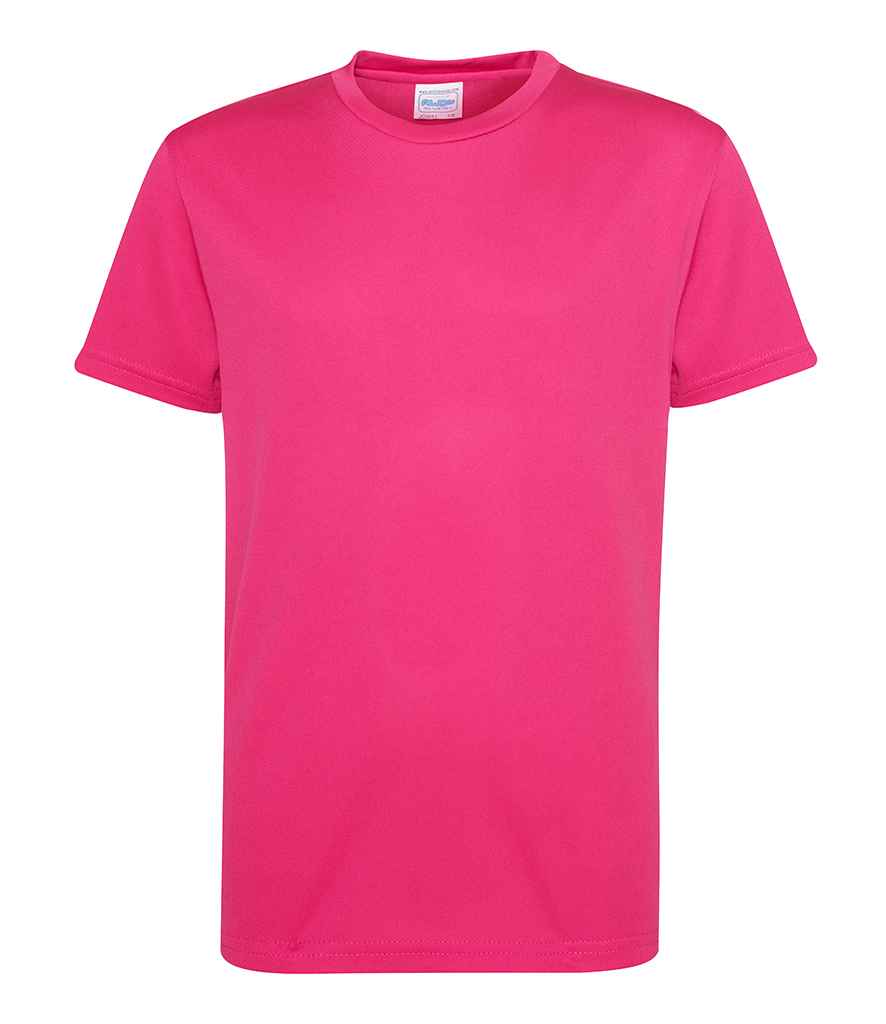 AWDis Kids Cool T-Shirt in Hot Pink by Just Cool — Custom branded clothing by Print Press, featuring premium embroidery produced in our specialist print lab in the UK.