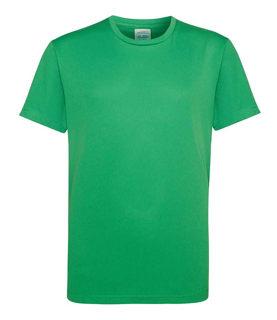 AWDis Kids Cool T-Shirt in Kelly Green by Just Cool — Custom branded clothing by Print Press, featuring premium embroidery produced in our specialist print lab in the UK.