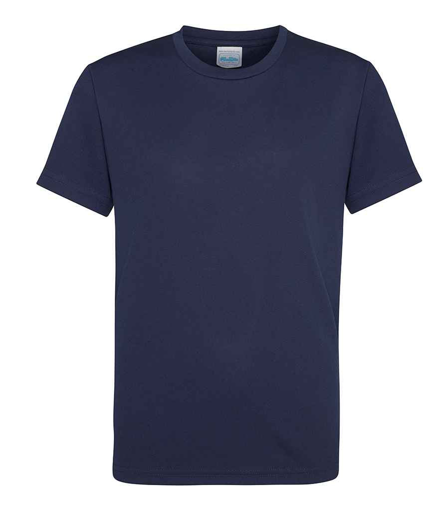AWDis Kids Cool T-Shirt in Oxford Navy by Just Cool — Custom branded clothing by Print Press, featuring premium embroidery produced in our specialist print lab in the UK.