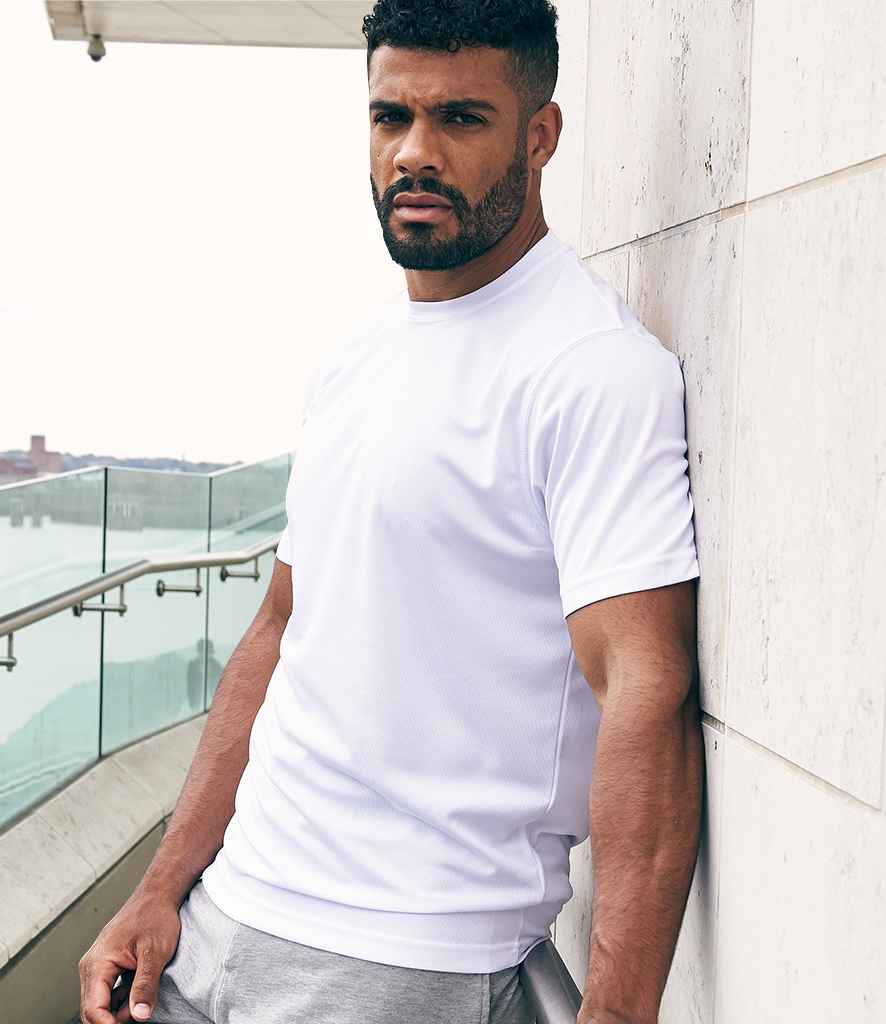 AWDis Cool T-Shirt - (3rd Colours) in Arctic White by Just Cool — Custom branded clothing by Print Press, featuring premium embroidery produced in our specialist print lab in the UK.