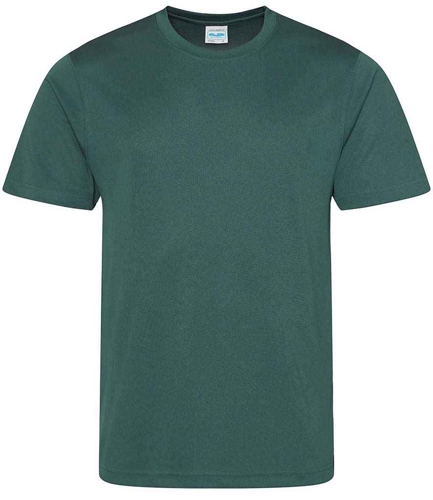 AWDis Cool T-Shirt - (3rd Colours) in Bottle Green by Just Cool — Custom branded clothing by Print Press, featuring premium embroidery produced in our specialist print lab in the UK.