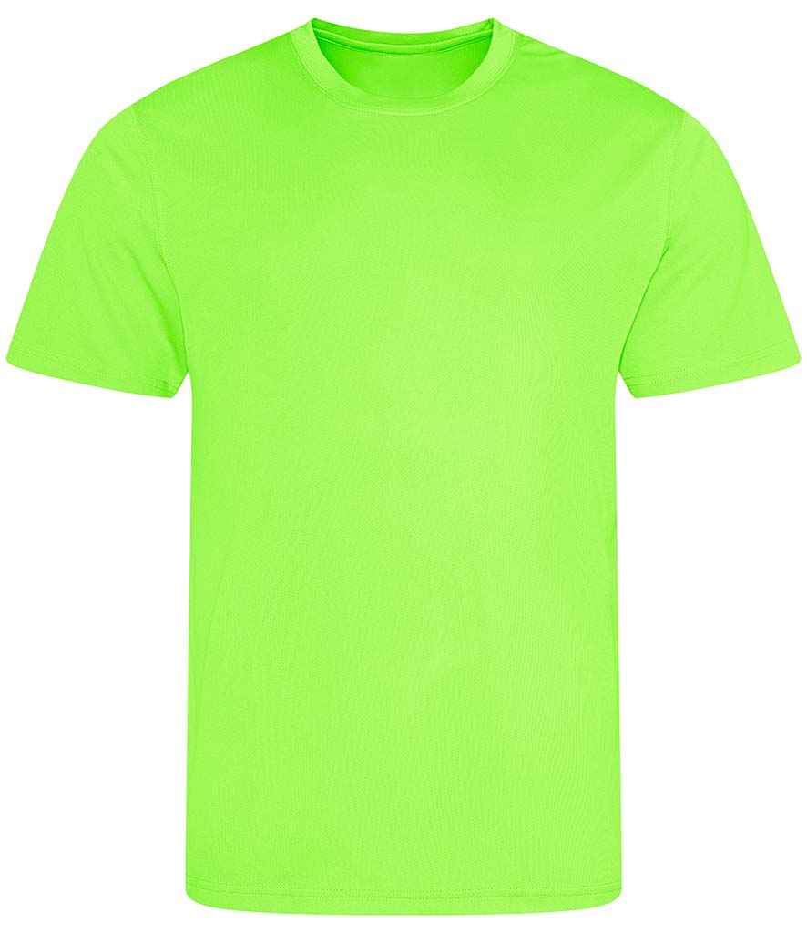 AWDis Cool T-Shirt - (3rd Colours) in Electric Green by Just Cool — Custom branded clothing by Print Press, featuring premium embroidery produced in our specialist print lab in the UK.
