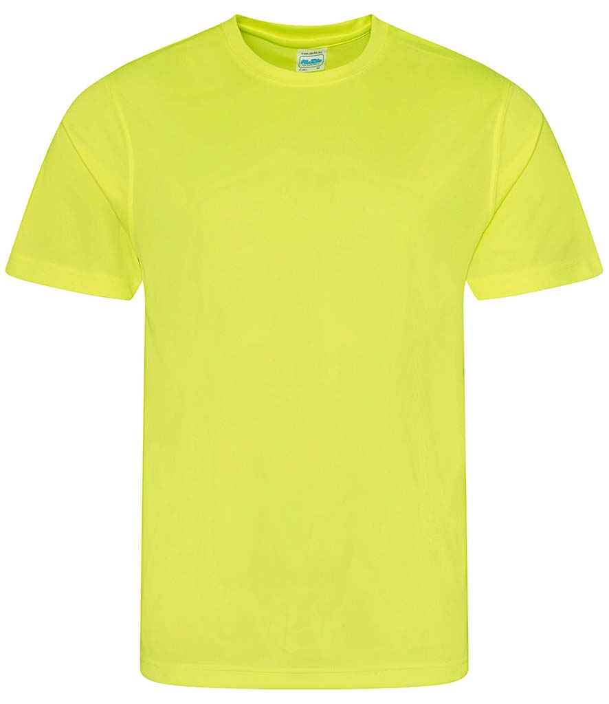 AWDis Cool T-Shirt - (2nd Colours) in Electric Yellow by Just Cool — Custom branded clothing by Print Press, featuring premium embroidery produced in our specialist print lab in the UK.