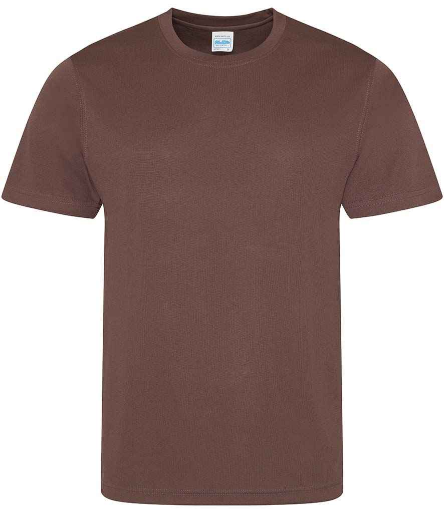 AWDis Cool T-Shirt - (2nd Colours) in Hot Chocolate by Just Cool — Custom branded clothing by Print Press, featuring premium embroidery produced in our specialist print lab in the UK.