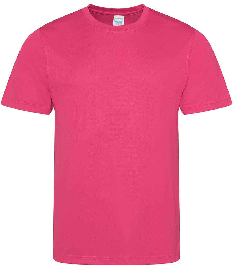 AWDis Cool T-Shirt - (2nd Colours) in Hot Pink by Just Cool — Custom branded clothing by Print Press, featuring premium embroidery produced in our specialist print lab in the UK.