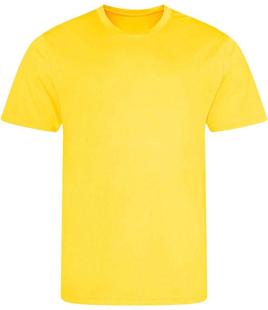 AWDis Cool T-Shirt in Sun Yellow by Just Cool — Custom branded clothing by Print Press, featuring premium embroidery produced in our specialist print lab in the UK.