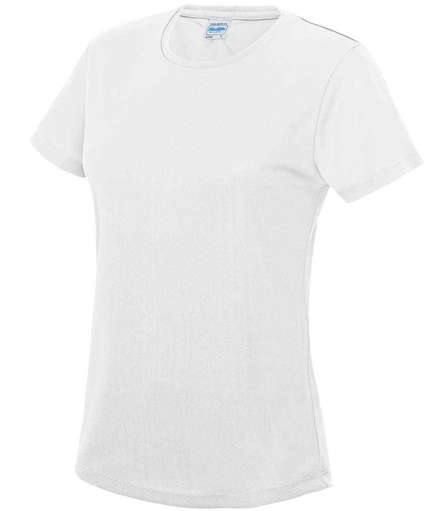 AWDis Ladies Cool T-Shirt - (2nd Colours) in Arctic White by Just Cool — Custom branded clothing by Print Press, featuring premium embroidery produced in our specialist print lab in the UK.