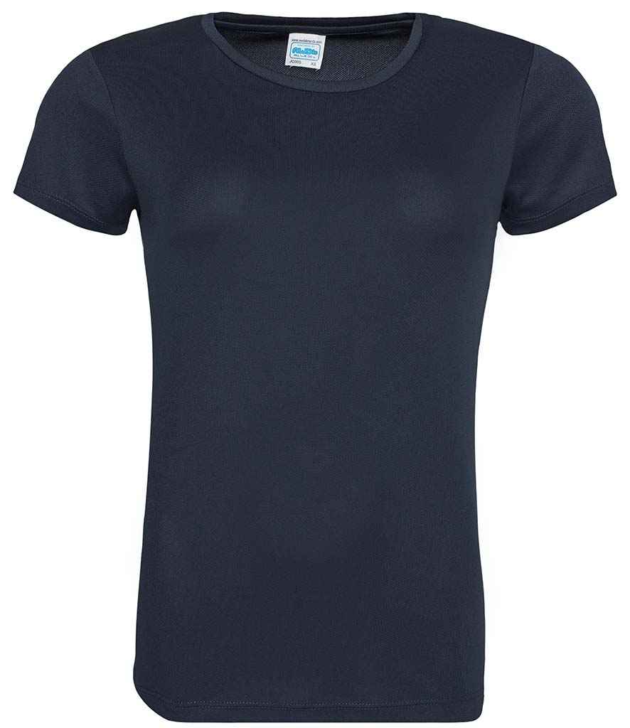 AWDis Ladies Cool T-Shirt in French Navy by Just Cool — Custom branded clothing by Print Press, featuring premium embroidery produced in our specialist print lab in the UK.