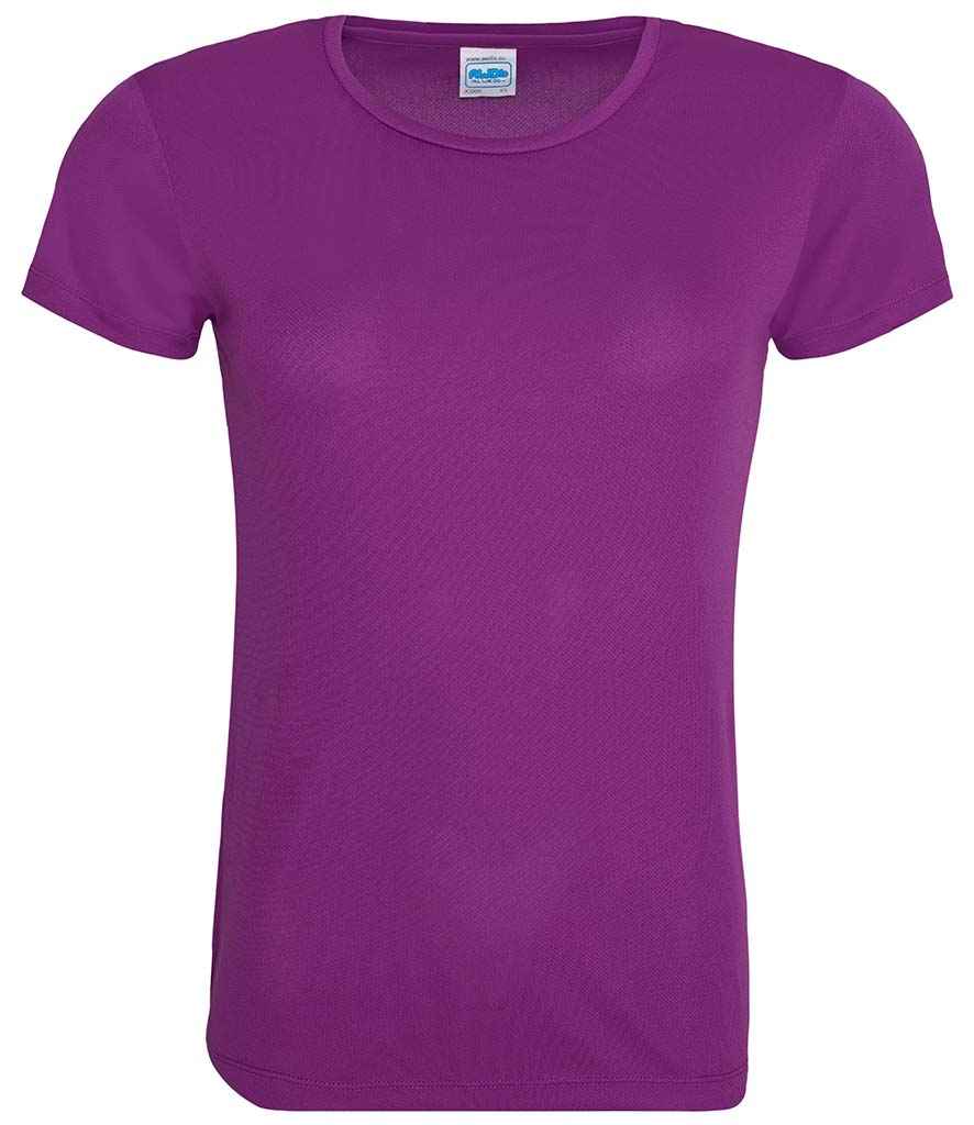 AWDis Ladies Cool T-Shirt in Magenta Magic by Just Cool — Custom branded clothing by Print Press, featuring premium embroidery produced in our specialist print lab in the UK.