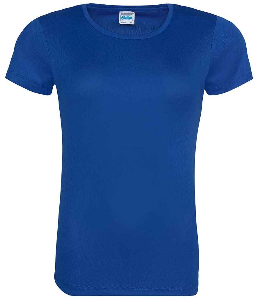 AWDis Ladies Cool T-Shirt in Royal Blue by Just Cool — Custom branded clothing by Print Press, featuring premium embroidery produced in our specialist print lab in the UK.