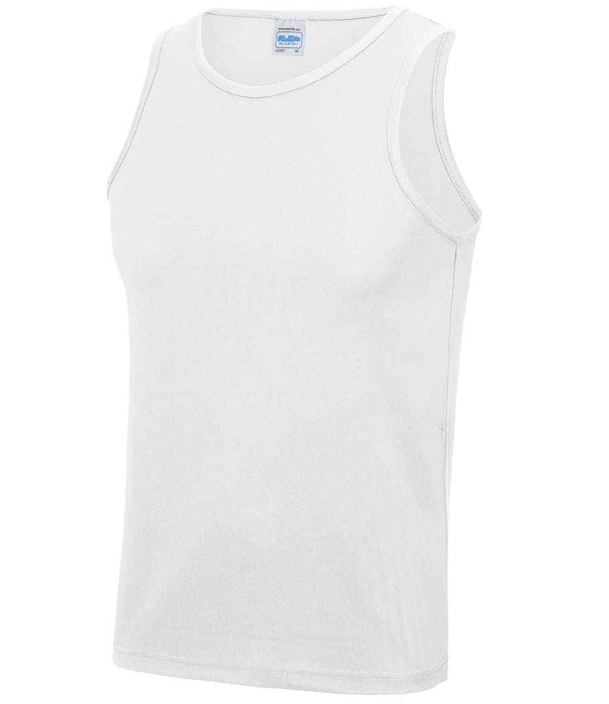 AWDis Cool Vest in Arctic White by Just Cool — Custom branded clothing by Print Press, featuring premium embroidery produced in our specialist print lab in the UK.