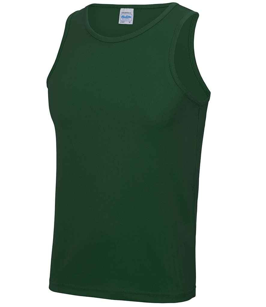 AWDis Cool Vest in Bottle Green by Just Cool — Custom branded clothing by Print Press, featuring premium embroidery produced in our specialist print lab in the UK.
