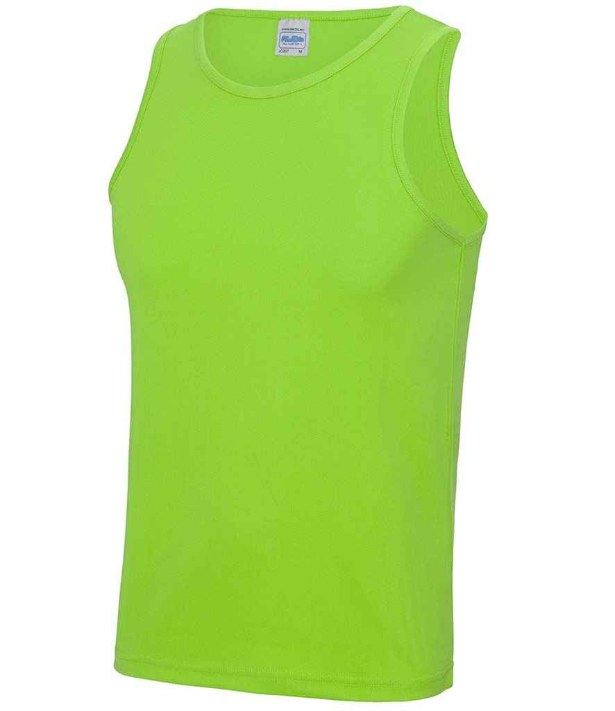 AWDis Cool Vest in Electric Green by Just Cool — Custom branded clothing by Print Press, featuring premium embroidery produced in our specialist print lab in the UK.